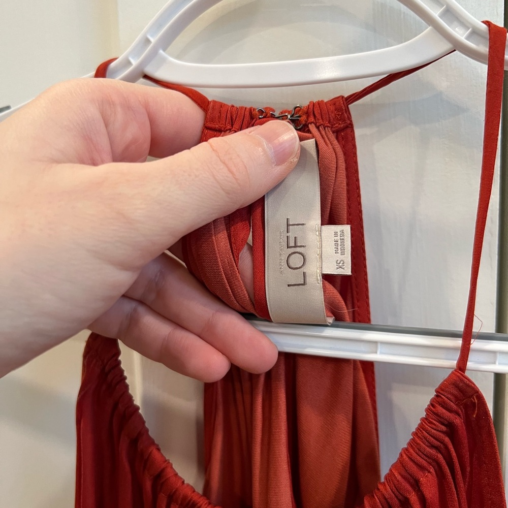 LOFT Rust Halter Top - Picture 2 of 4